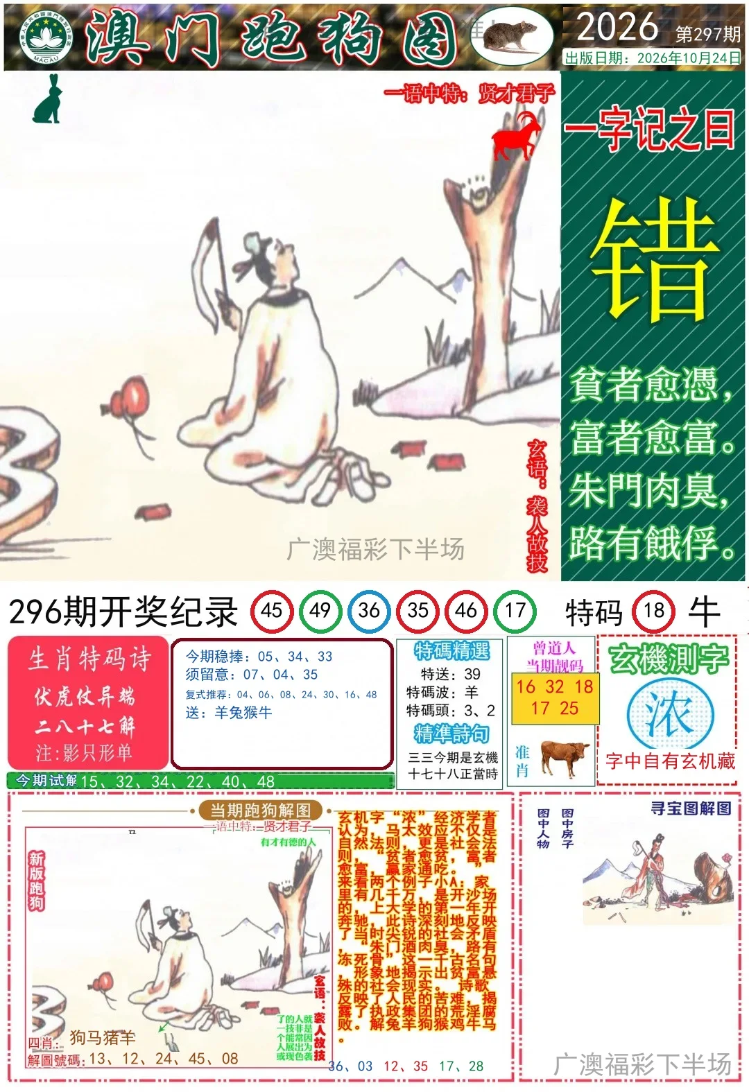 跑狗图A